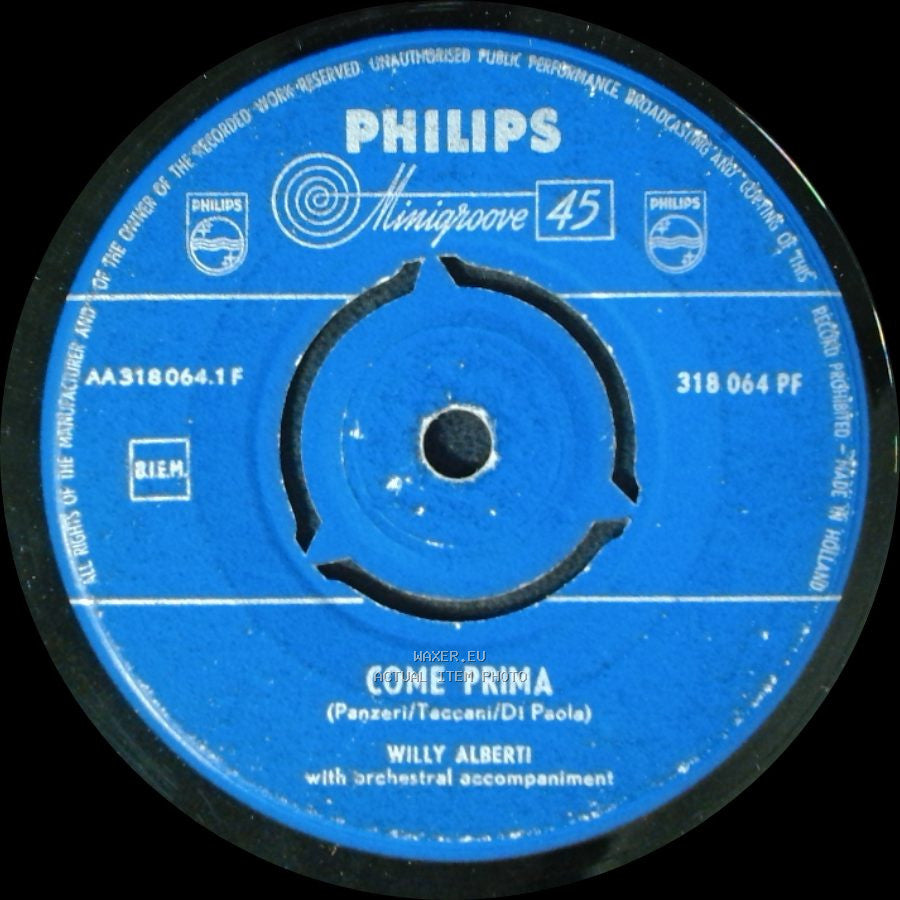 Willy Alberti - Come Prima / Ti Dirò side A