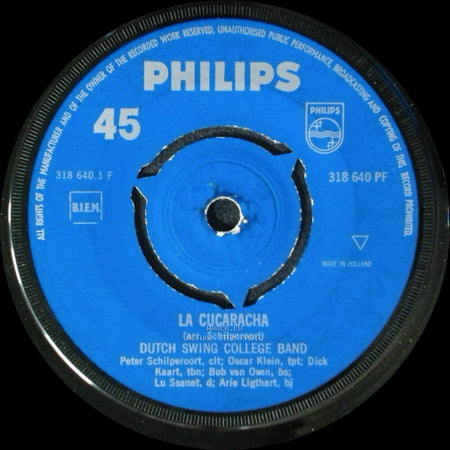 Dutch Swing College Band - Copacabana / La Cucaracha side B