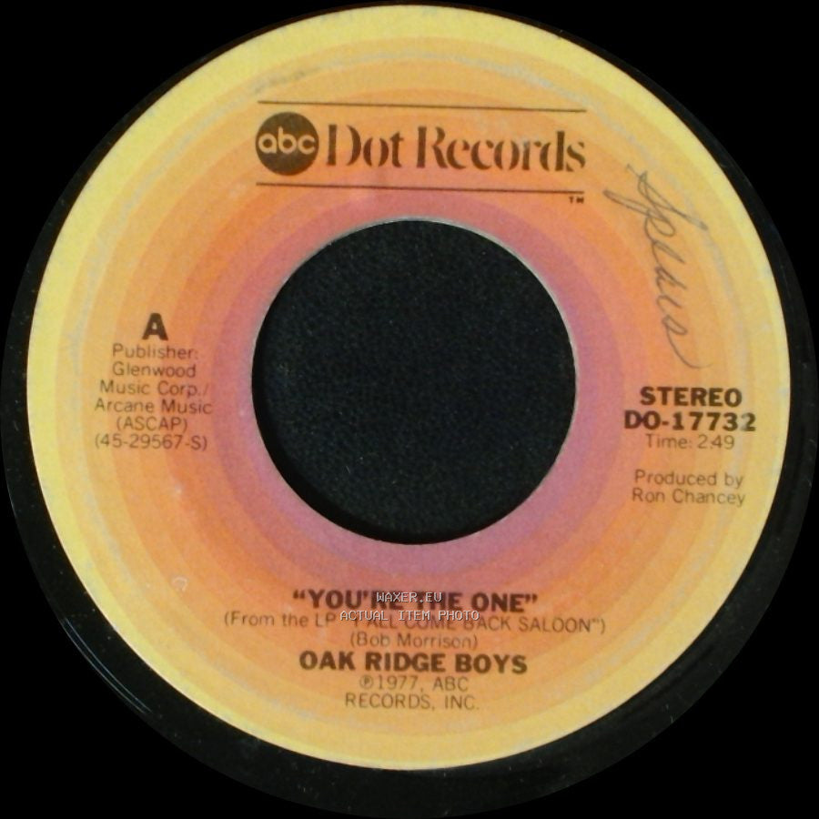 Oak Ridge Boys - Morning Glory Do / You're The One side B