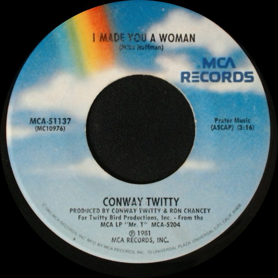 Conway Twitty - Tight Fittin' Jeans / I Made You A Woman side B