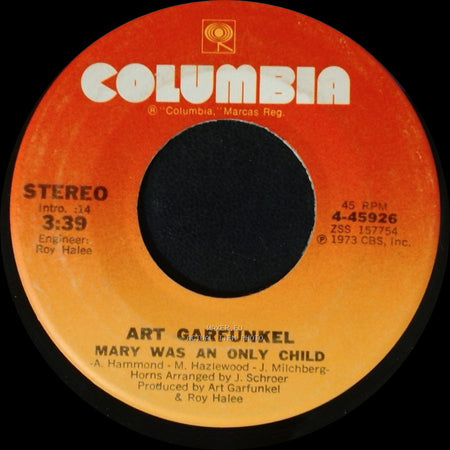Art Garfunkel - Mary Was An Only Child / All I Know side A