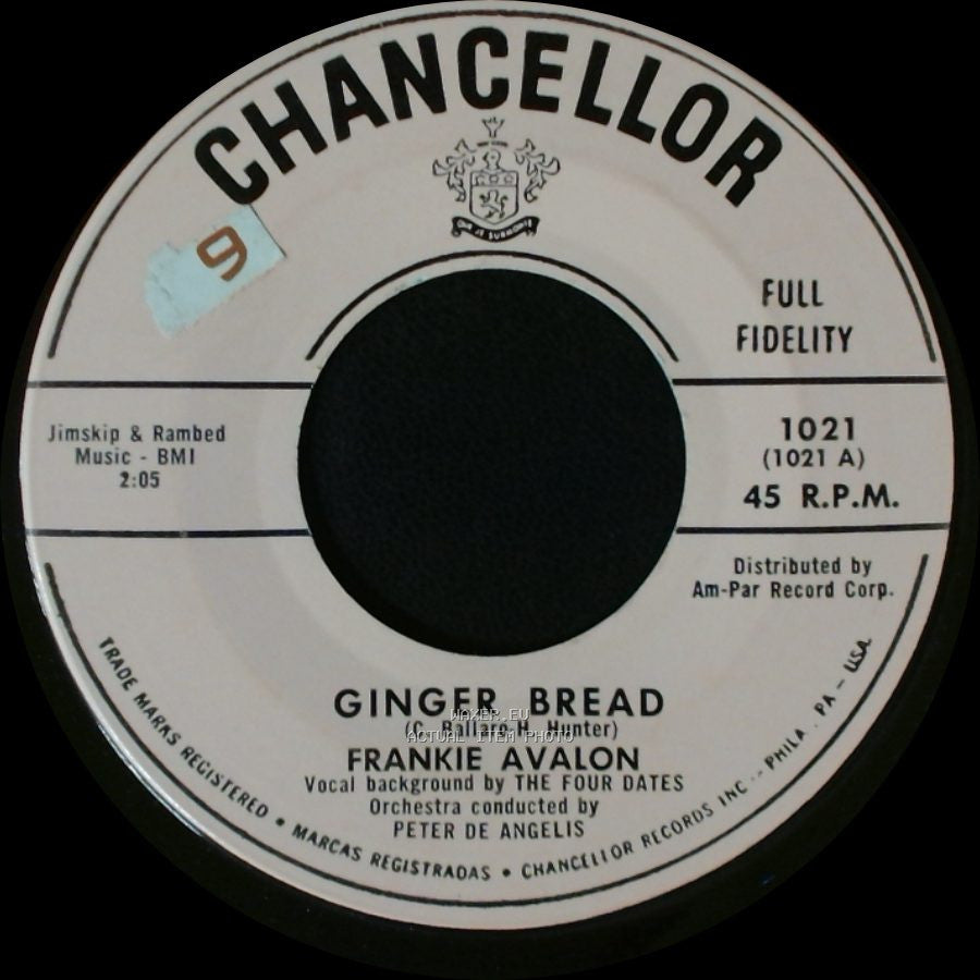 Frankie Avalon - Blue Betty / Ginger Bread side B