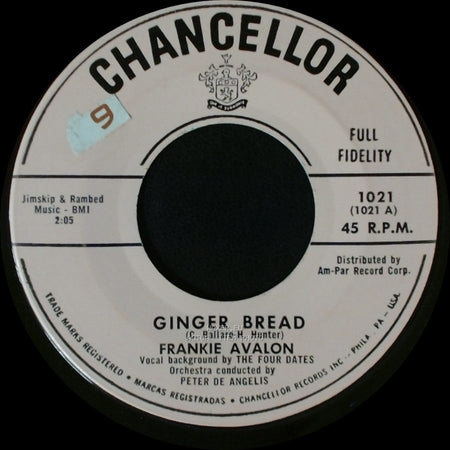 Frankie Avalon - Blue Betty / Ginger Bread side B