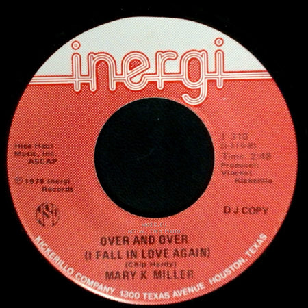 Mary K Miller - Handcuffed To A Heartache / Over And Over (I Fall In Love Again) side B
