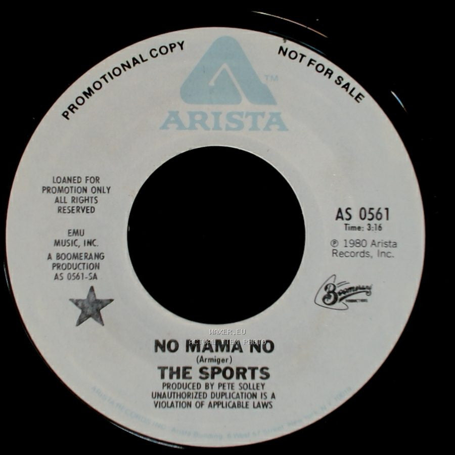 The Sports - No Mama No / Strangers On A Train side A