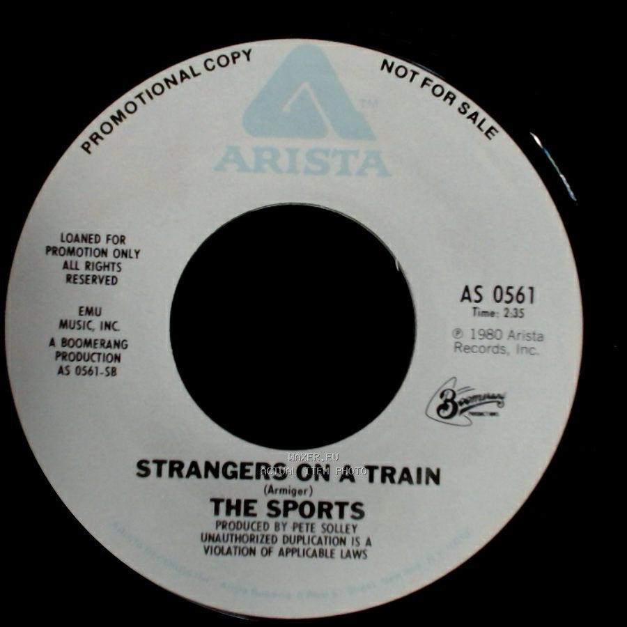 The Sports - No Mama No / Strangers On A Train side B