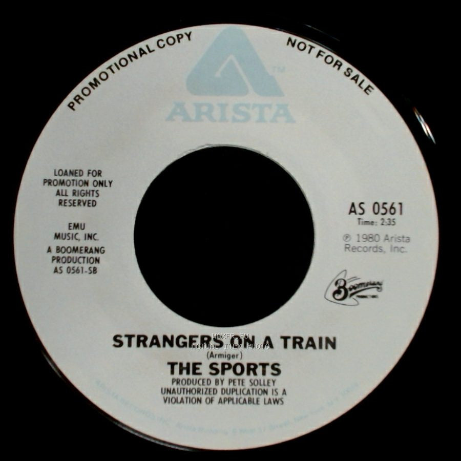 The Sports - No Mama No / Strangers On A Train side B