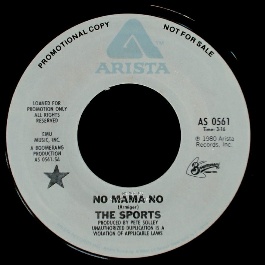 The Sports - No Mama No / Strangers On A Train side A
