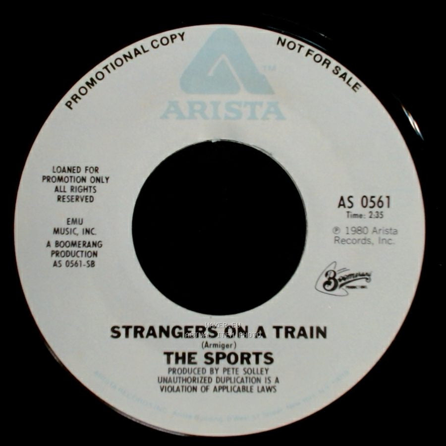 The Sports - No Mama No / Strangers On A Train side B
