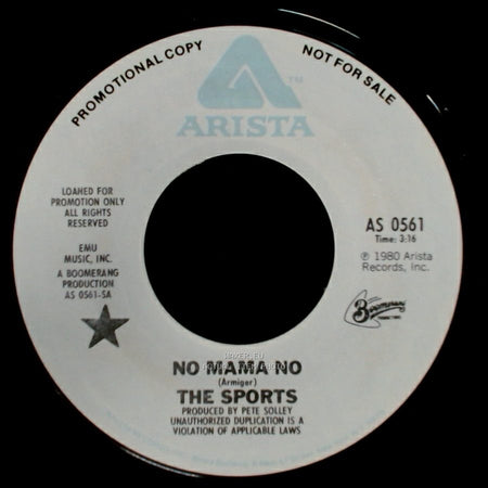 The Sports - No Mama No / Strangers On A Train side A