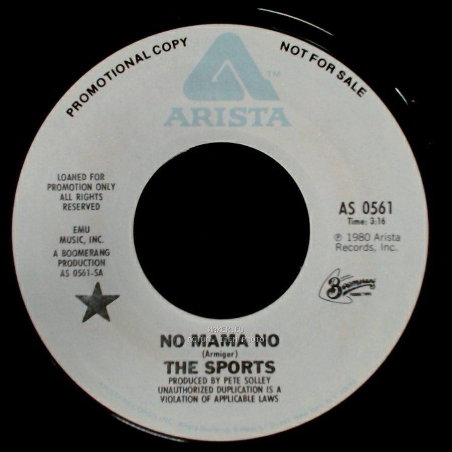 The Sports - No Mama No / Strangers On A Train side A