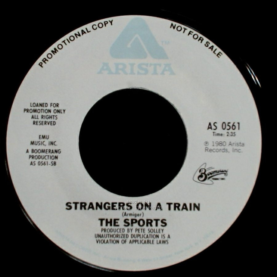 The Sports - No Mama No / Strangers On A Train side B