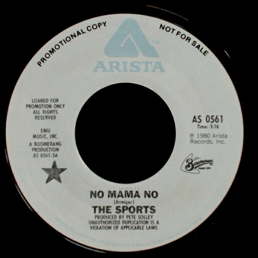 The Sports - No Mama No / Strangers On A Train side A