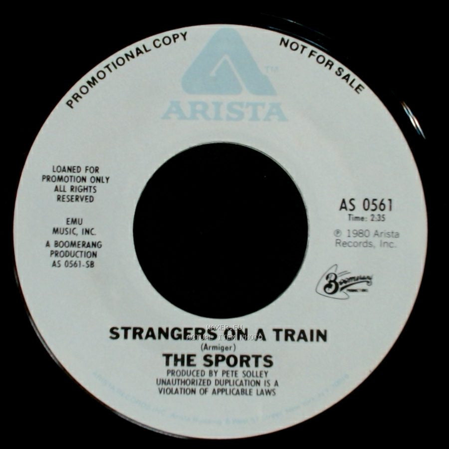 The Sports - No Mama No / Strangers On A Train side B