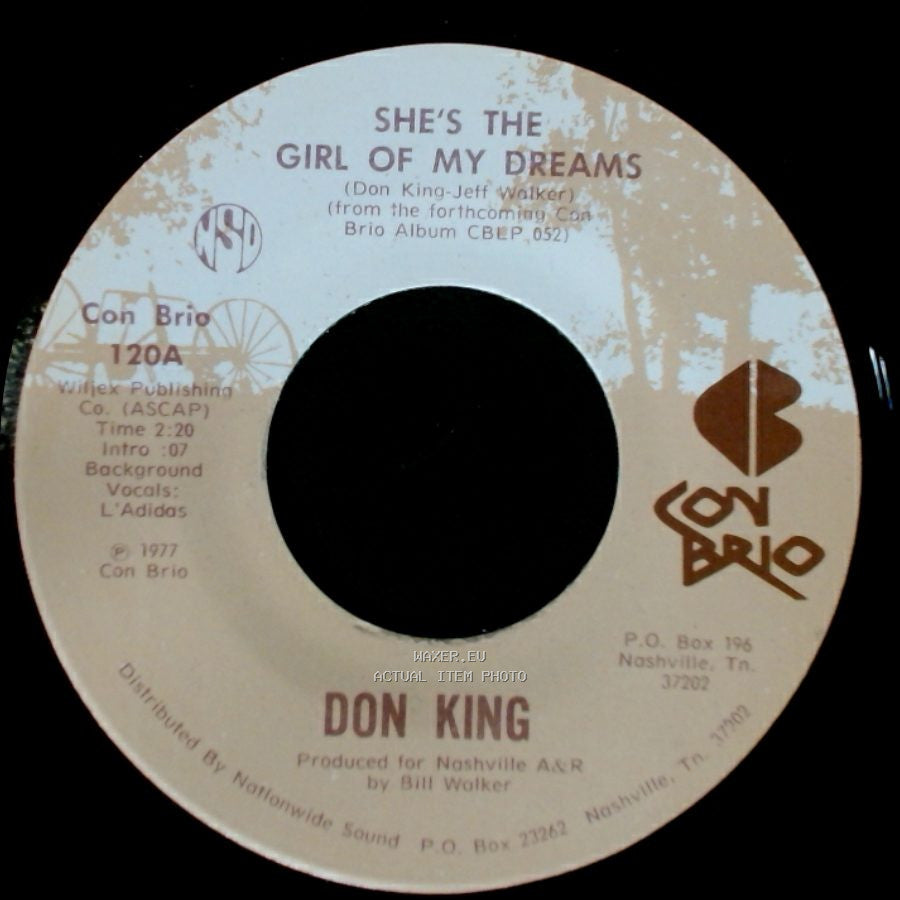 Don King - Dancing Across My Memory / She's The Girl Of My Dreams side A