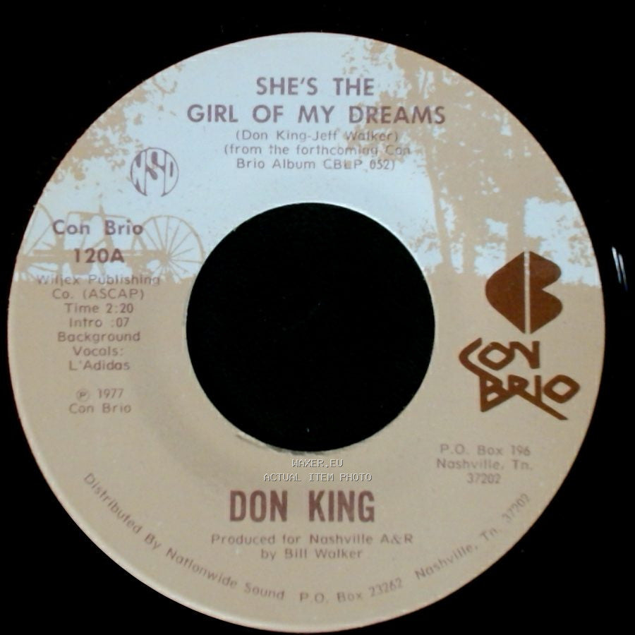 Don King - Dancing Across My Memory / She's The Girl Of My Dreams side A