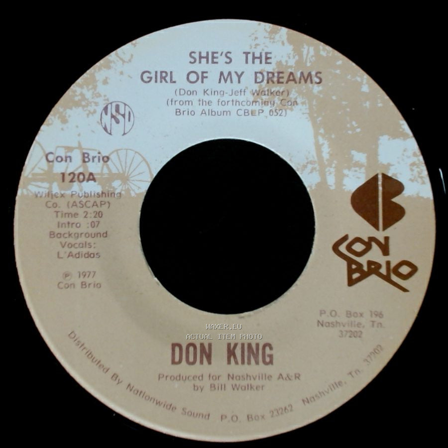 Don King - Dancing Across My Memory / She's The Girl Of My Dreams side A