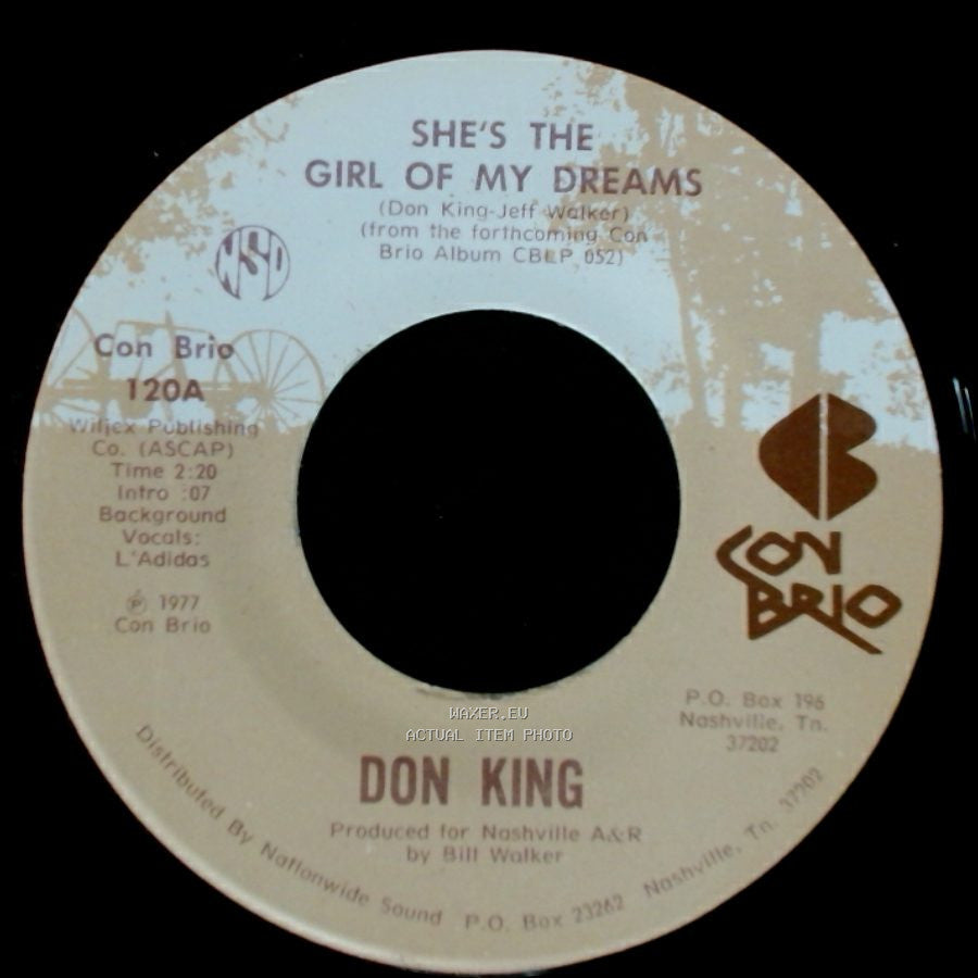 Don King - Dancing Across My Memory / She's The Girl Of My Dreams side A