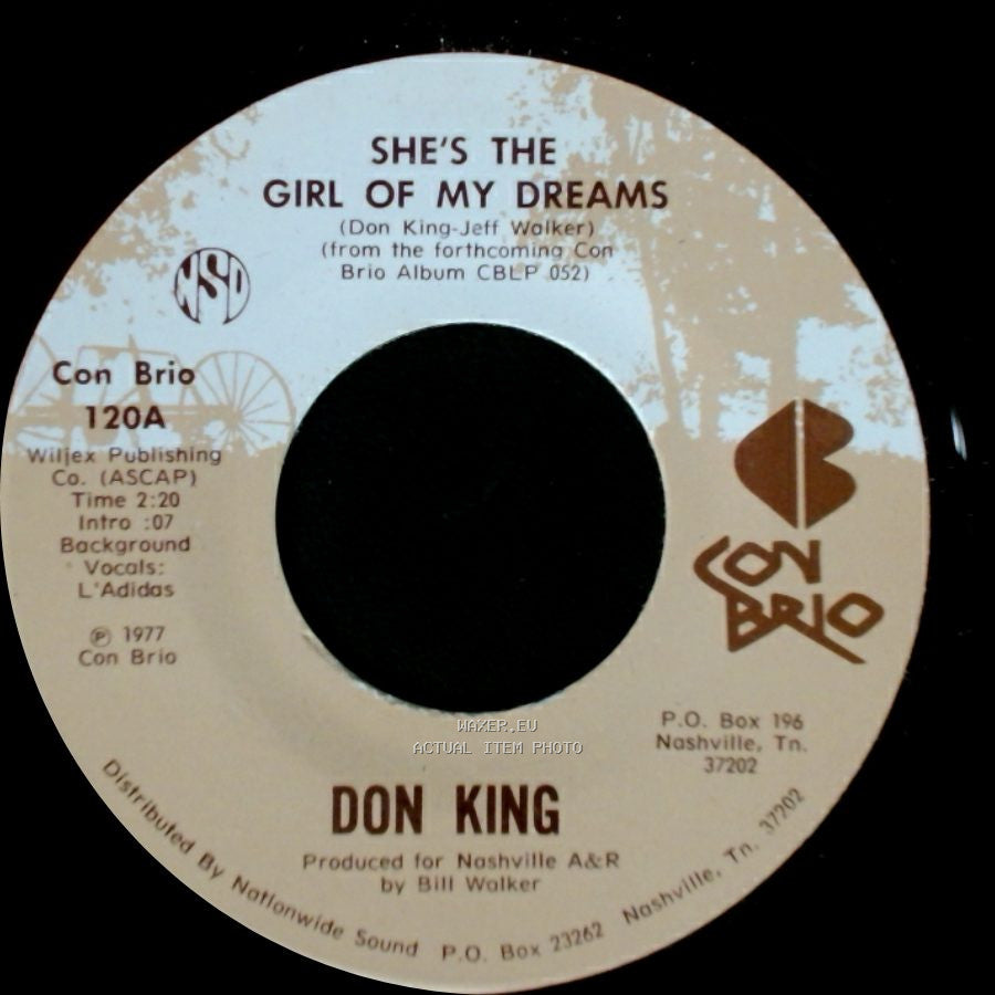 Don King - Dancing Across My Memory / She's The Girl Of My Dreams side A