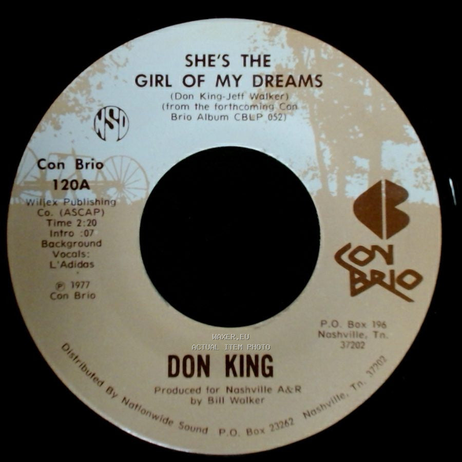 Don King - Dancing Across My Memory / She's The Girl Of My Dreams side B