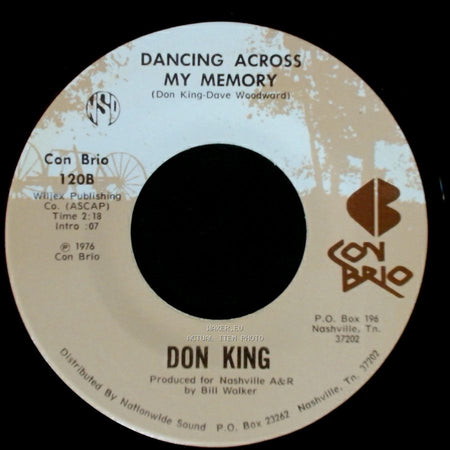 Don King - Dancing Across My Memory / She's The Girl Of My Dreams side B