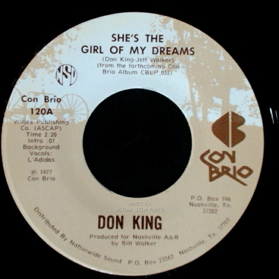 Don King - Dancing Across My Memory / She's The Girl Of My Dreams side A