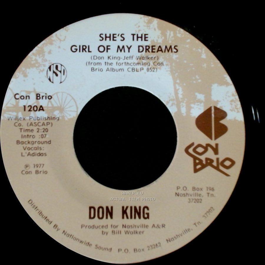 Don King - Dancing Across My Memory / She's The Girl Of My Dreams side B