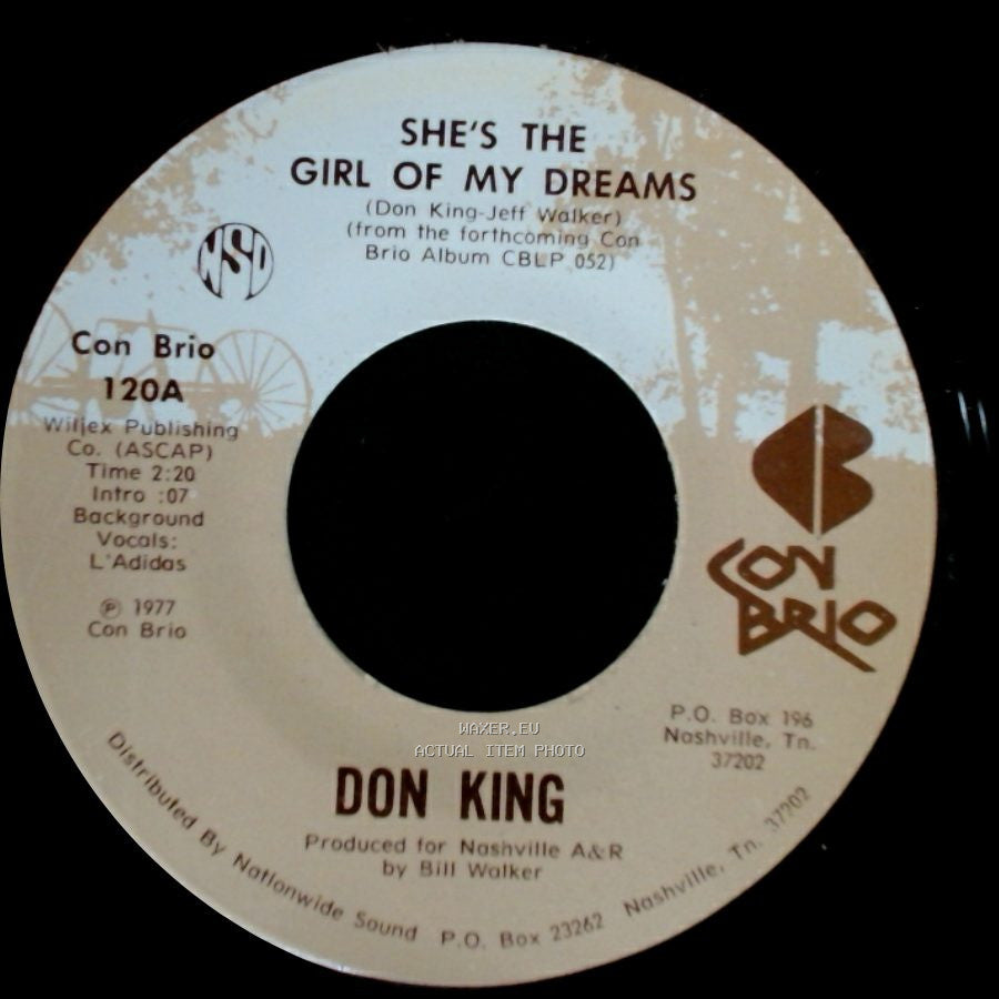 Don King - Dancing Across My Memory / She's The Girl Of My Dreams side A