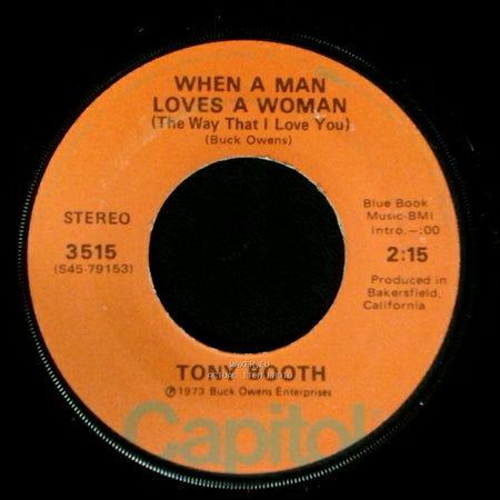 Tony Booth - When A Man Loves A Woman (The Way That I Love You) / Just A Man side B