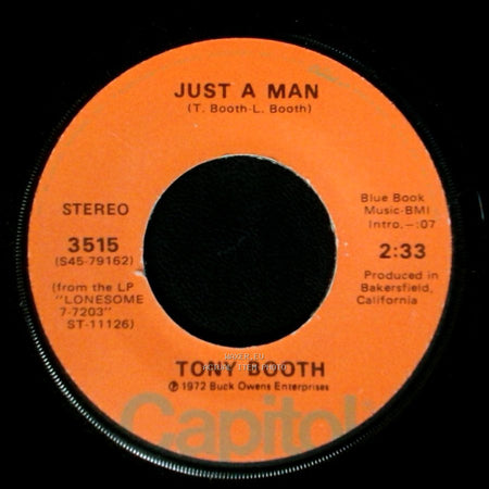 Tony Booth - When A Man Loves A Woman (The Way That I Love You) / Just A Man side B