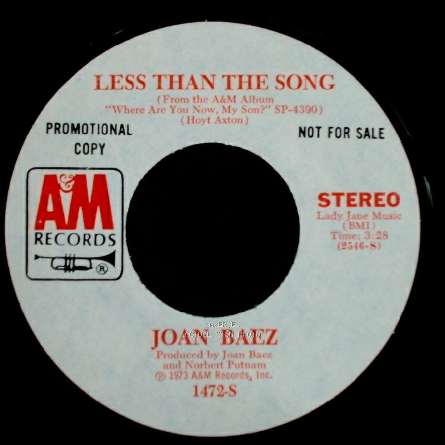 Joan Baez - Windrose / Less Than The Song side B