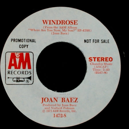 Joan Baez - Windrose / Less Than The Song side A