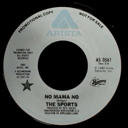 The Sports - No Mama No / Strangers On A Train side B