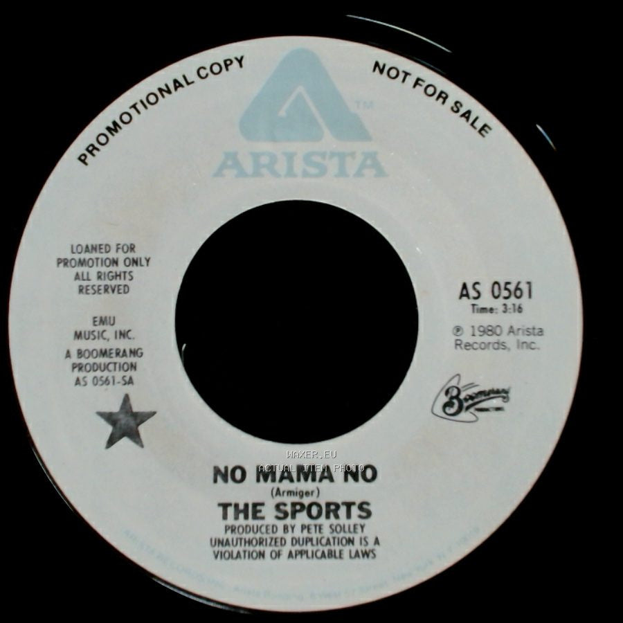 The Sports - No Mama No / Strangers On A Train side B