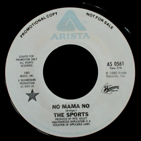 The Sports - No Mama No / Strangers On A Train side B