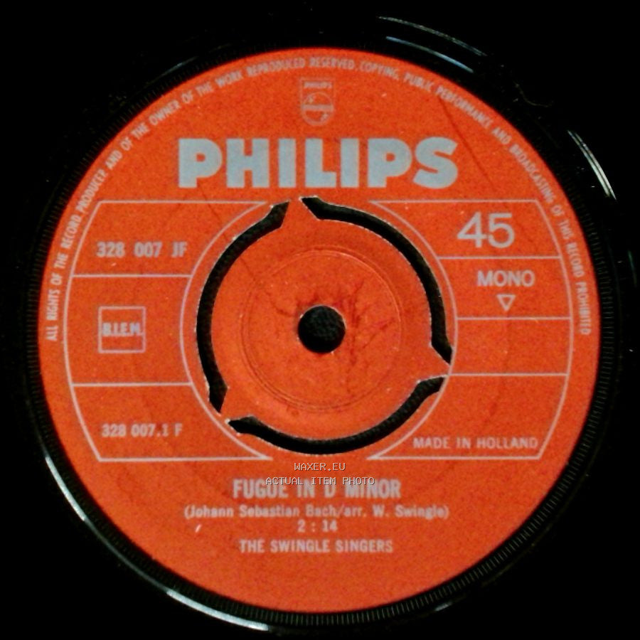 The Swingle Singers - Fugue In D Minor / Prelude In F Major side A