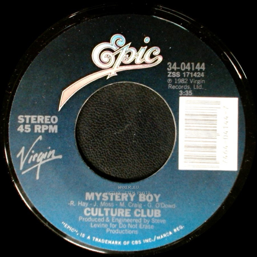 Culture Club - Church Of The Poison Mind / Mystery Boy side B