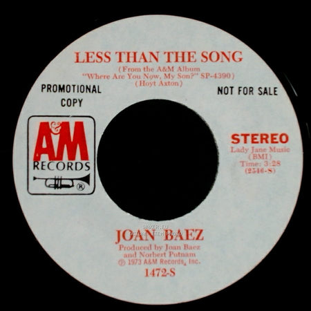 Joan Baez - Windrose / Less Than The Song side A