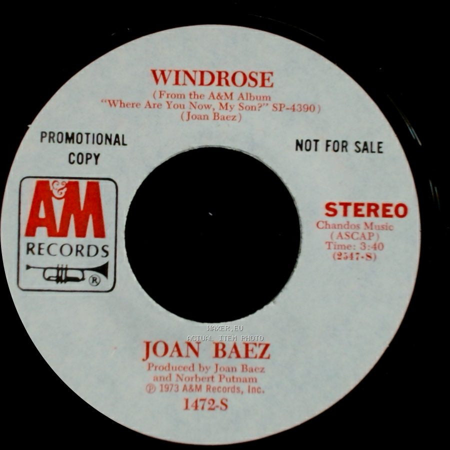Joan Baez - Windrose / Less Than The Song side B