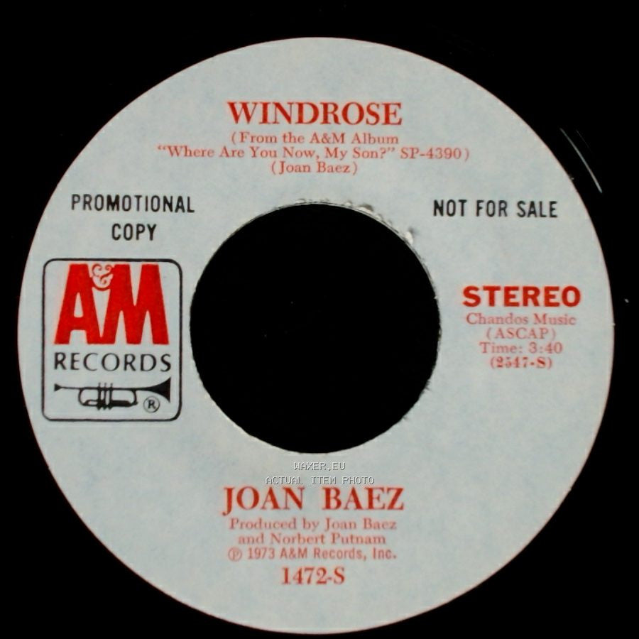 Joan Baez - Windrose / Less Than The Song side B