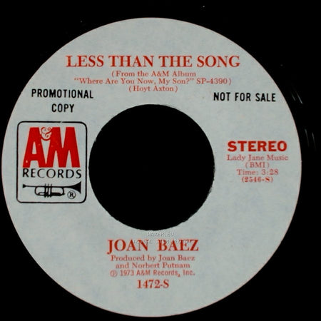 Joan Baez - Windrose / Less Than The Song side A