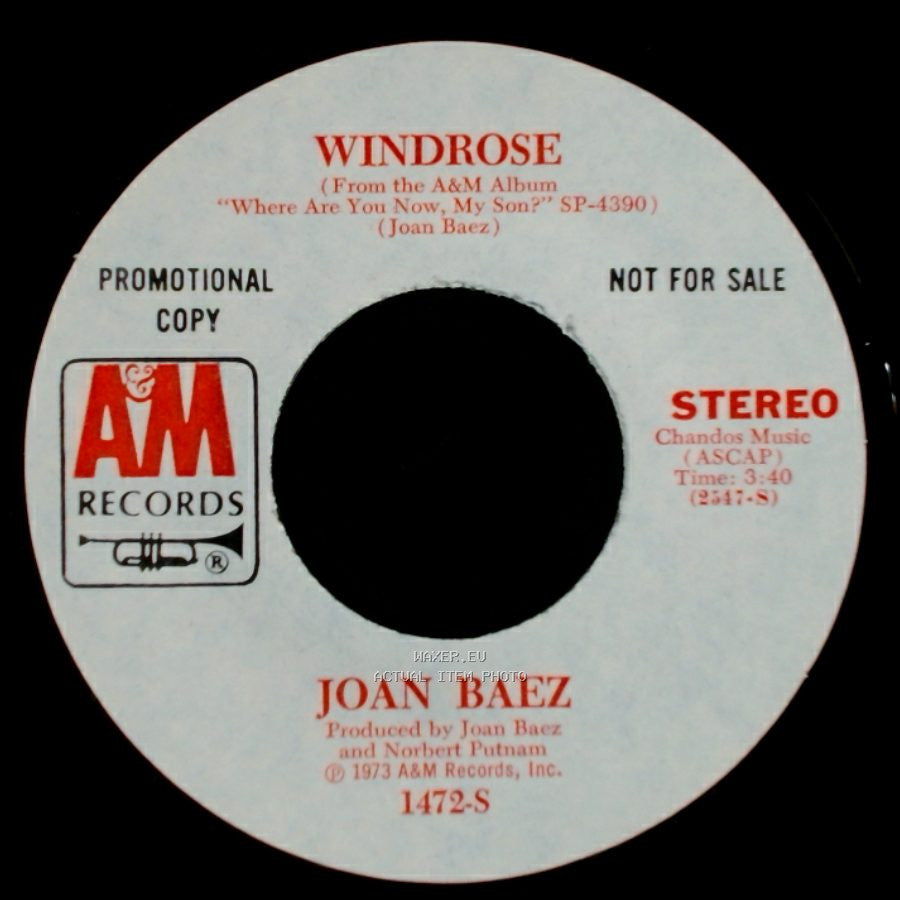 Joan Baez - Windrose / Less Than The Song side A