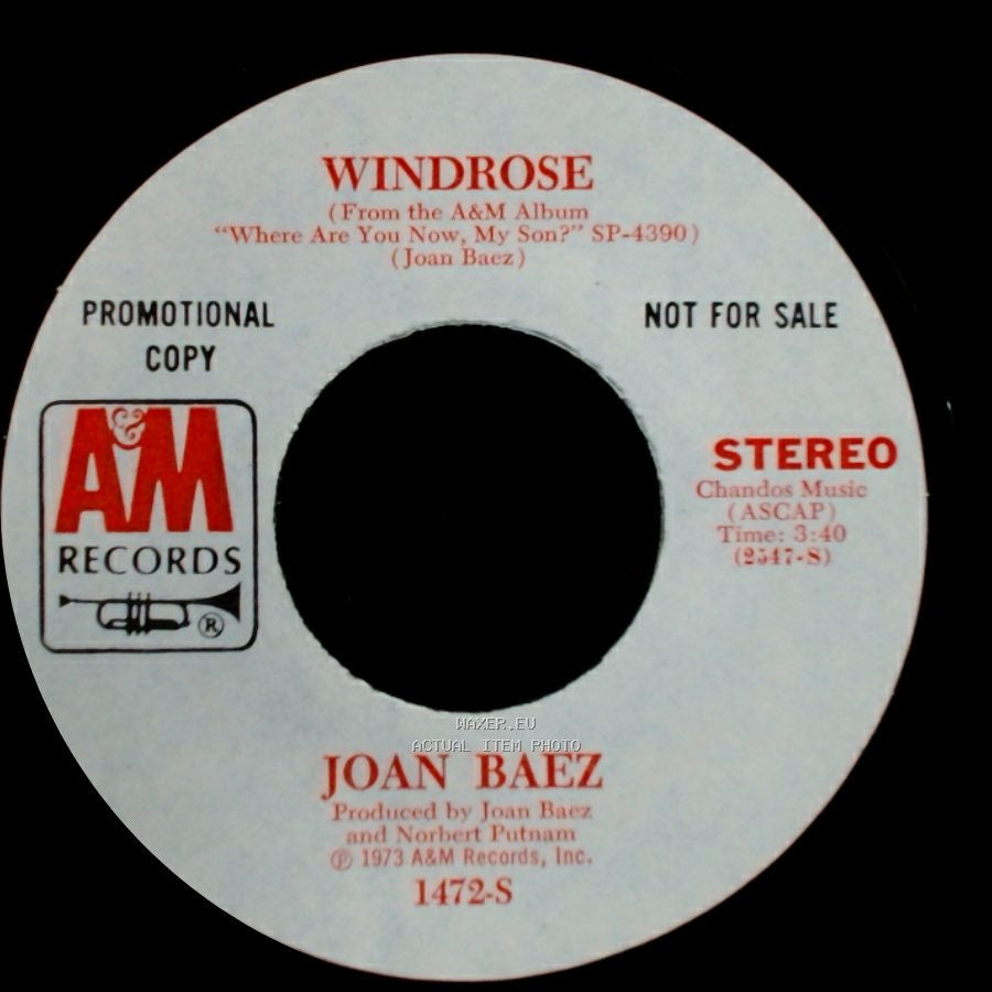 Joan Baez - Windrose / Less Than The Song side A