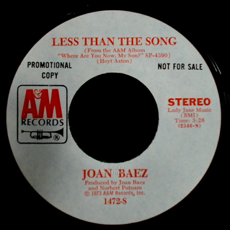 Joan Baez - Windrose / Less Than The Song side B