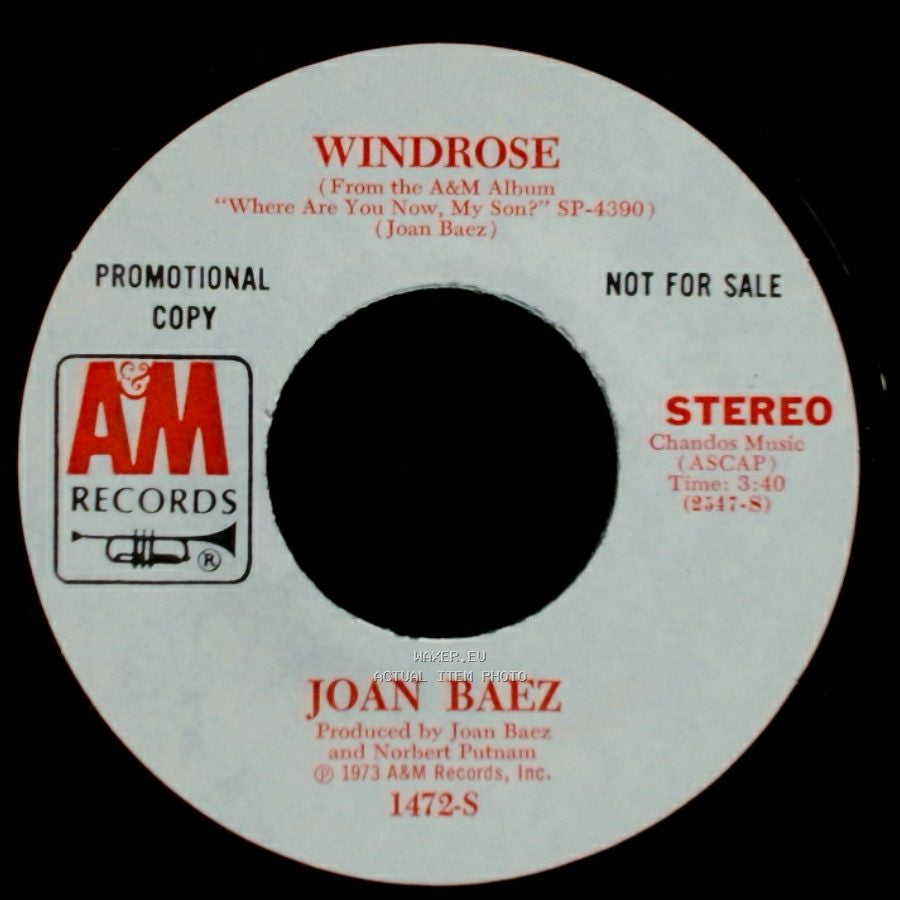 Joan Baez - Windrose / Less Than The Song side A