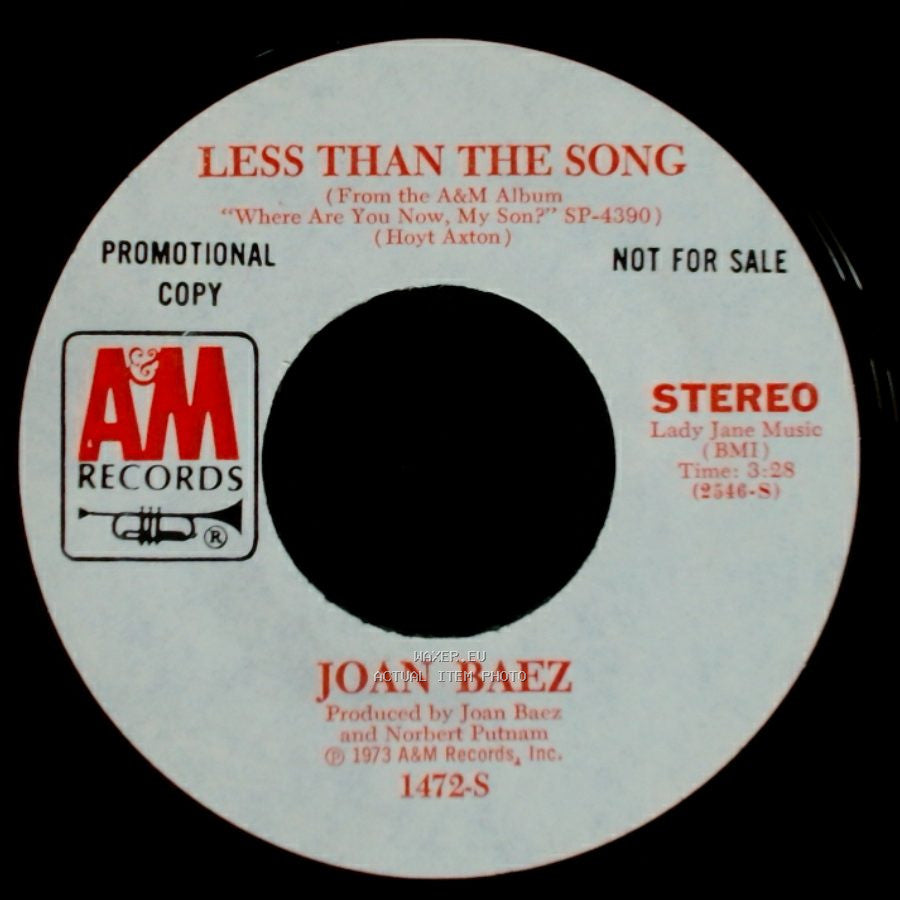 Joan Baez - Windrose / Less Than The Song side B