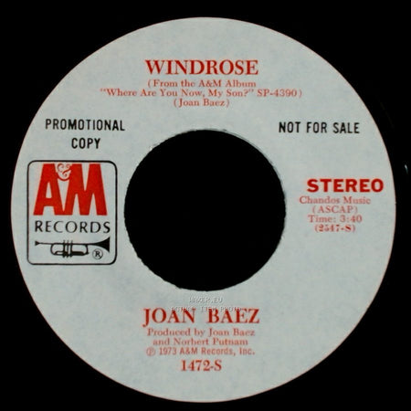 Joan Baez - Windrose / Less Than The Song side A
