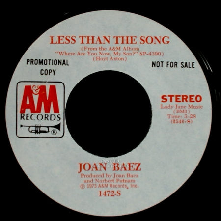 Joan Baez - Windrose / Less Than The Song side B