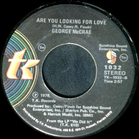 George Mccrae - Are You Looking For Love / I Want You Around Me side A