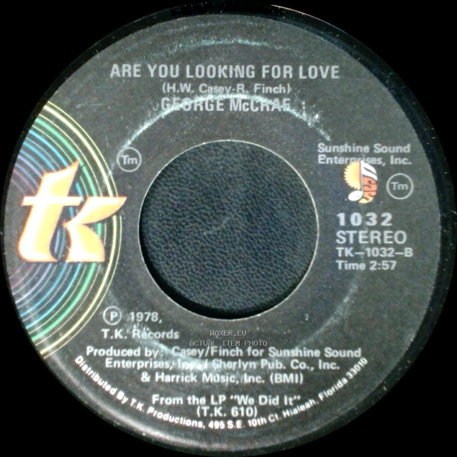 George Mccrae - Are You Looking For Love / Are You Looking For Love side A
